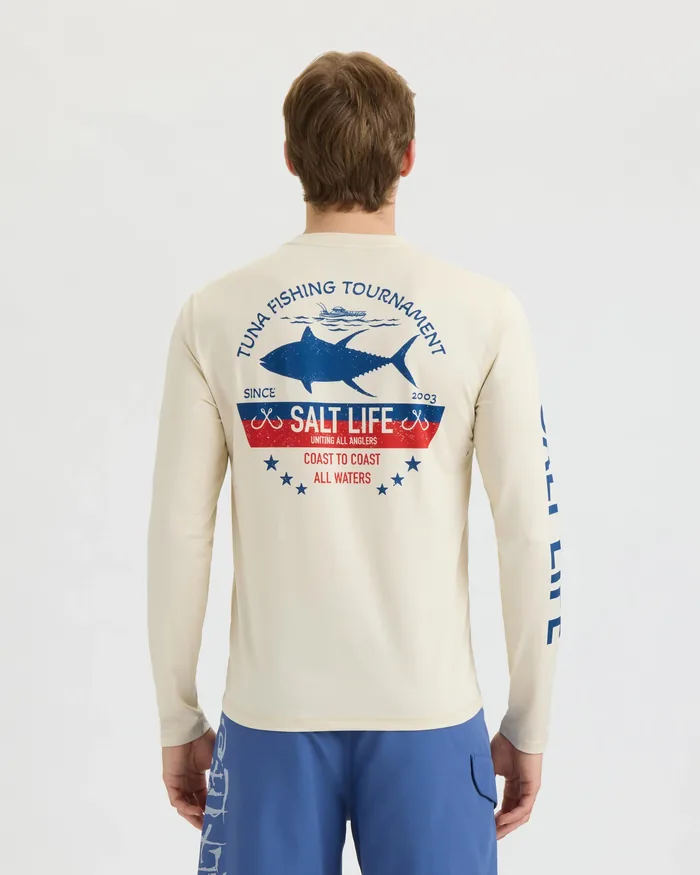 Men’s Tuna Tournament Long Sleeve SLX Performance Tee - Image 4