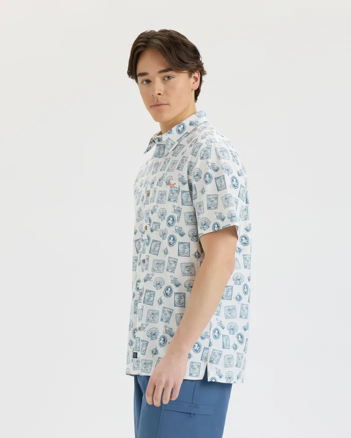 Men’s Voyager’s Stamps Performance Woven Shirt - Image 3