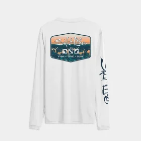 Men’s Liquid Depth Badge Long Sleeve SLX Performance Tee