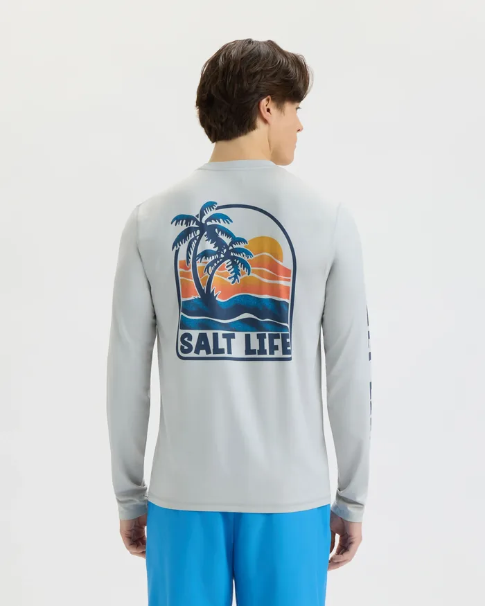Men’s Salt Life Sunset Long Sleeve SLX Performance Tee - Image 4