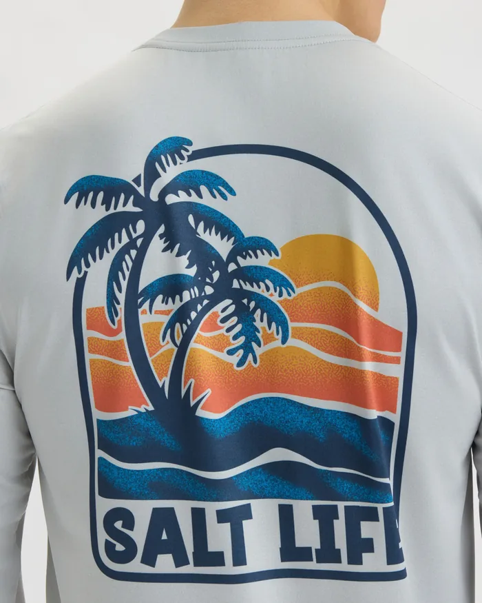 Men’s Salt Life Sunset Long Sleeve SLX Performance Tee - Image 5