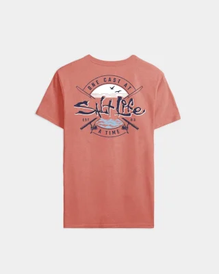 Men’s One Cast At A Time Short Sleeve Tee