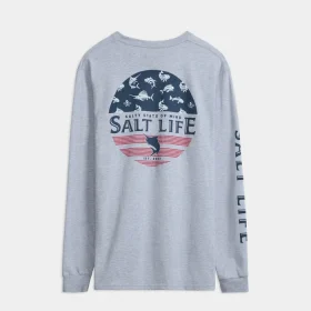 Men's Salty Honor Bones Long Sleeve Shirt