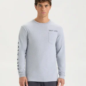Alternative view of Men's Salty Honor Bones Long Sleeve Shirt
