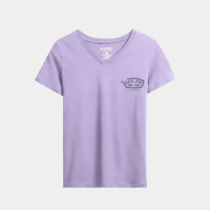 Alternative view of Women’s Salty Marlin Badge V-Neck Short Sleeve Tee