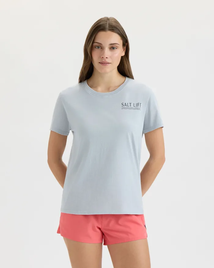 Women’s Tropical Retreat Salt Wash Tee - Image 2
