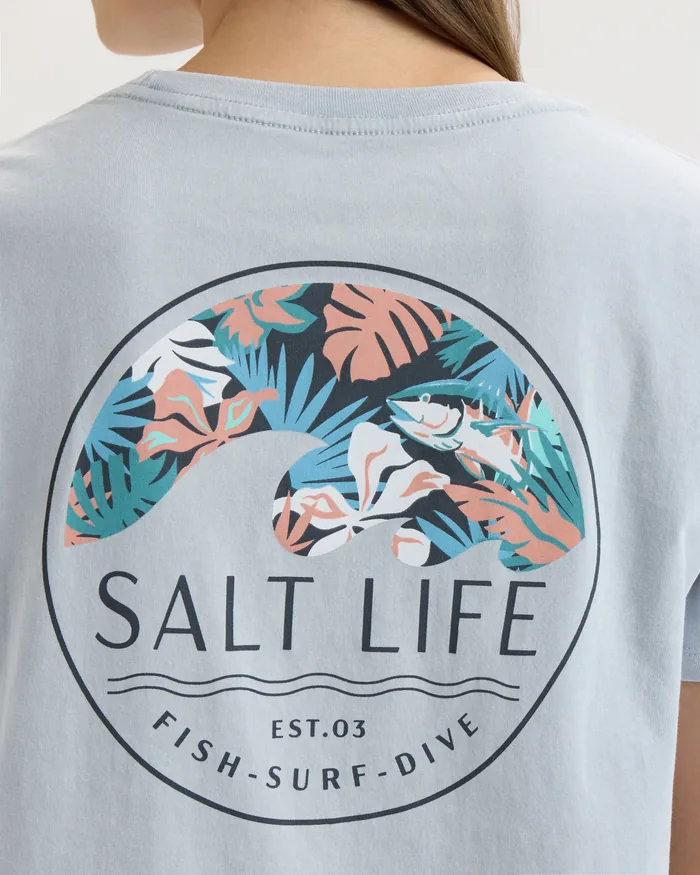 Women’s Tropical Retreat Salt Wash Tee - Image 5