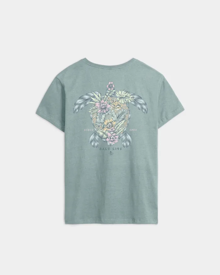 Women’s Floral Turtle Original Tee