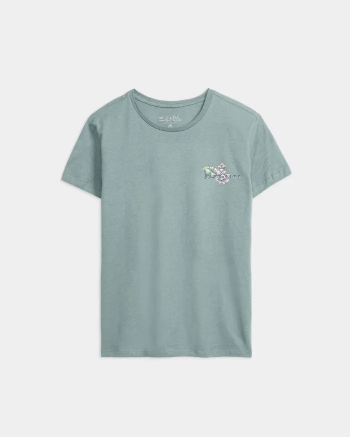 Women’s Floral Turtle Original Tee - Image 2