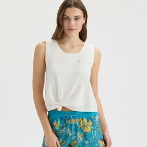 Alternative view of Women’s Aquarium Turtle Tie Front Tank Top
