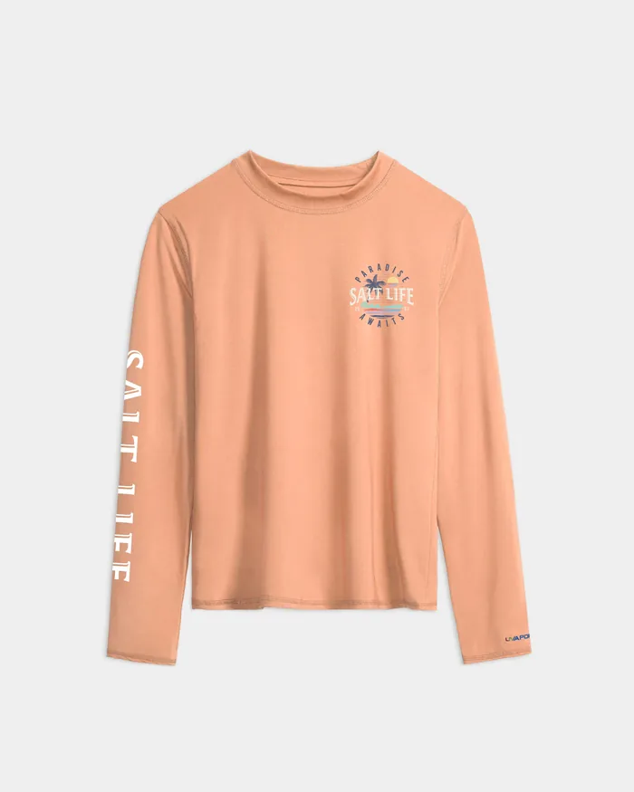 Women’s Paradise Awaits SLX Performance Long Sleeve Tee - Image 2