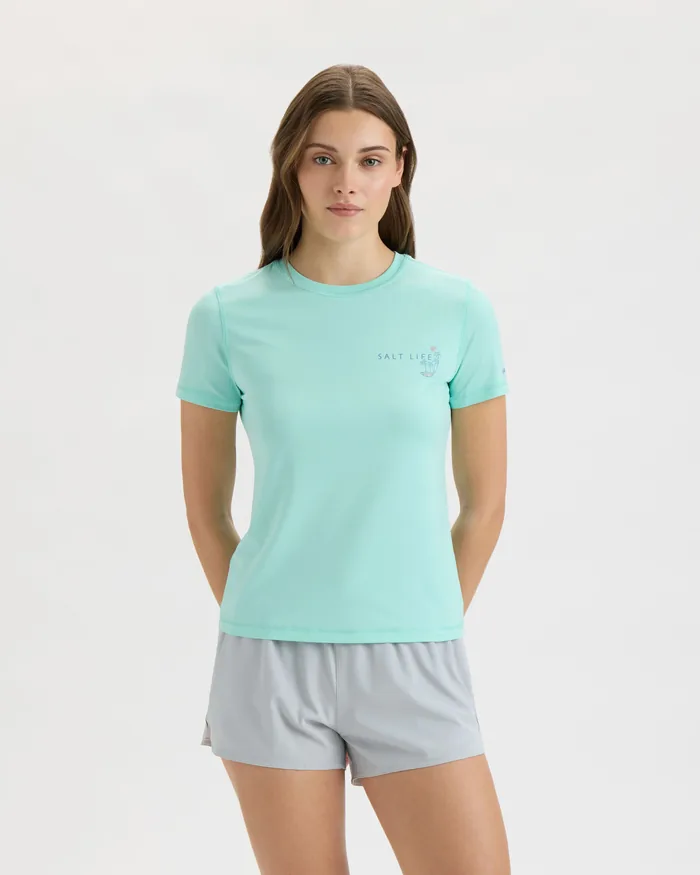 Women’s Go Fish Tuna Performance Short Sleeve Tee - Image 2
