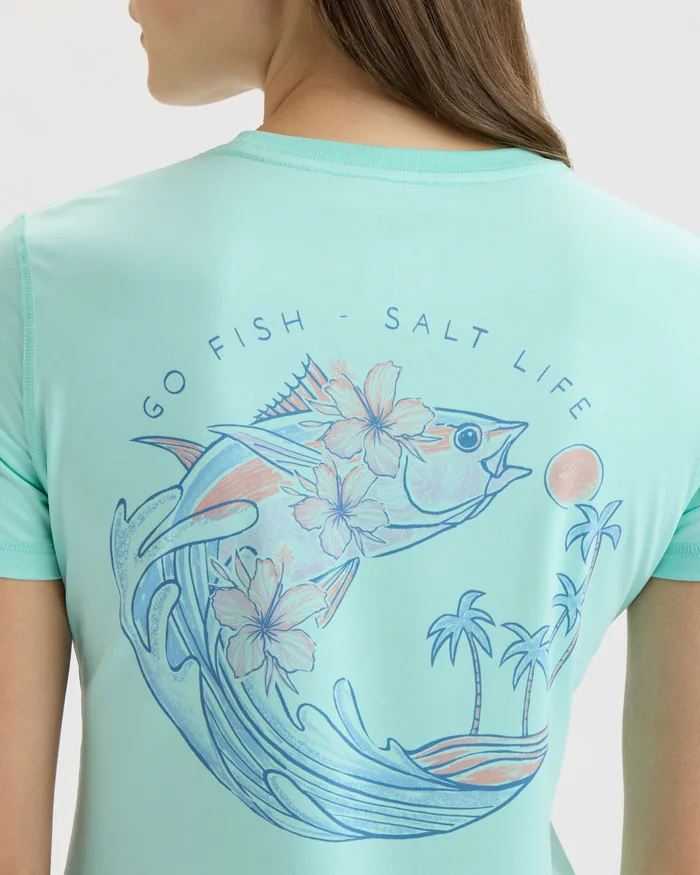 Women’s Go Fish Tuna Performance Short Sleeve Tee - Image 5