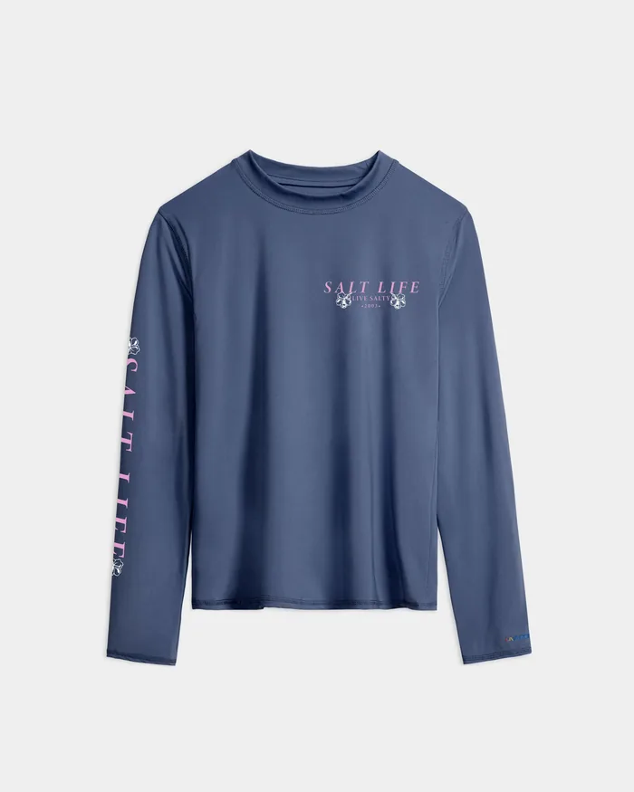 Women’s Salty Marlin Badge SLX Performance Long Sleeve Tee - Image 7