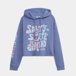 Women's Salty Mind Cropped Hoodie