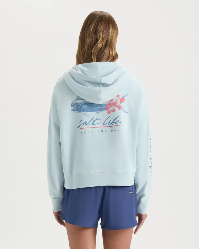 Women’s Mahi Bloom Cropped Hoodie - Image 4