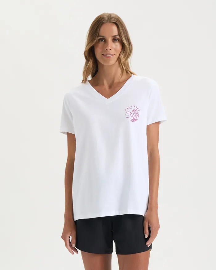 Women’s Monstera Harmony Short Sleeve Tee - Image 3