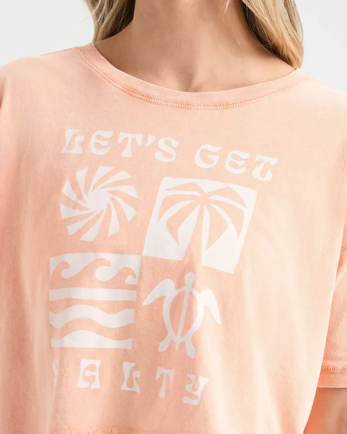 Women's Salty Scenes Cropped Shirt - Image 6