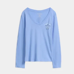 Turtle Bay Long Sleeve V-neck Tee