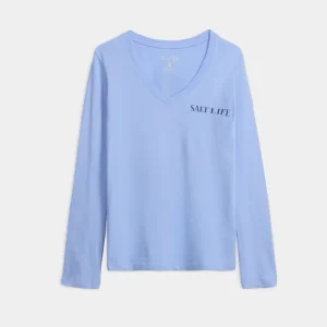 Alternative view of Women's Never Lost V-Neck Long Sleeve Fitted Shirt
