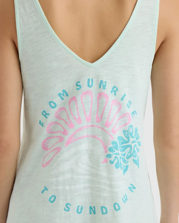 Women’s Sunrise Sunset Slub Beach Dress - Image 5