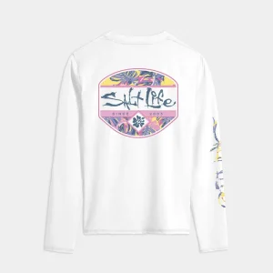 Women’s Hollywood Hibiscus Badge Performance Long Sleeve