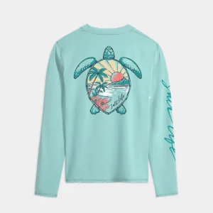 Women’s Sunset Turtle Performance Long Sleeve