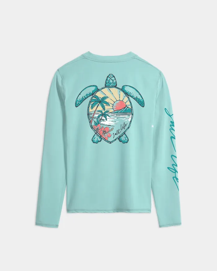Women’s Sunset Turtle Performance Long Sleeve