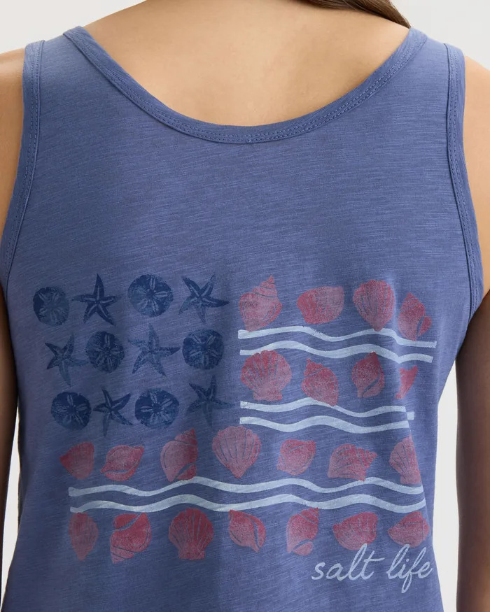 Women's Shells and Stripes Tank - Image 5