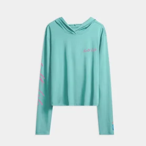Alternative view of Women's Hibiscus Long Sleeve SLX Performance Hoodie