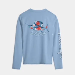 Women's Sailfish Camo Long Sleeve SLX Performance Tee