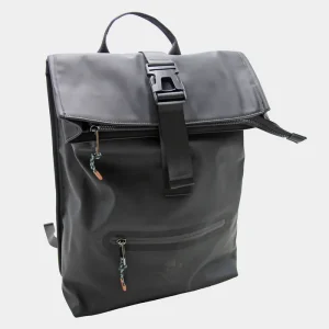 Hamelin Coated Fabric 20L Backpack With Front Zip Pocket And Clip