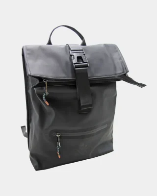 Hamelin Coated Fabric 20L Backpack With Front Zip Pocket And Clip
