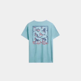 Youth Sharks Americana Short Sleeve Tee