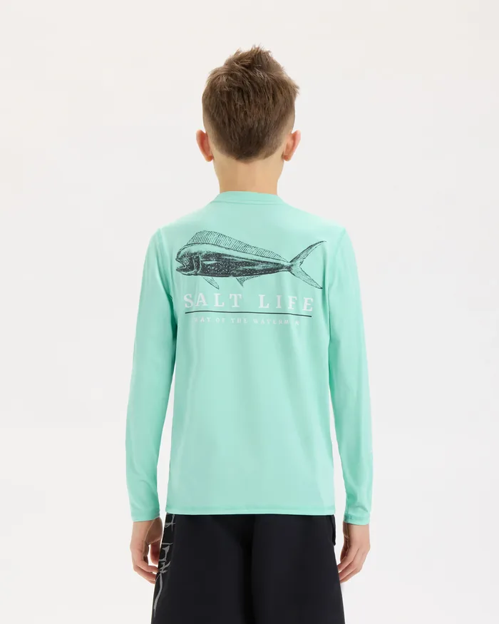 Youth Mahi Way SLX Performance Long Sleeve Tee - Image 4