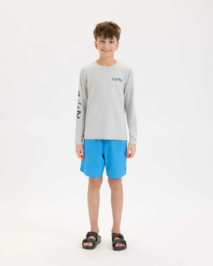 Youth OBX Map Long Sleeve Tee - Image 5